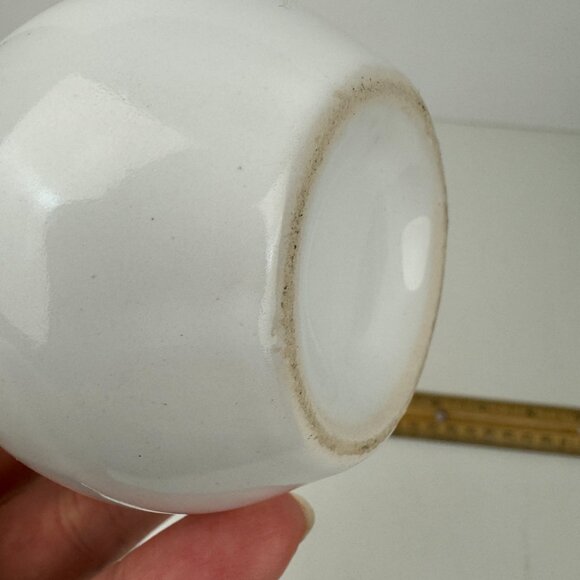 Vtg Puerto La Cruz Van Venezuela Souvenir Small Vase Ceramic Tabletop Gold Trim - Picture 11 of 13